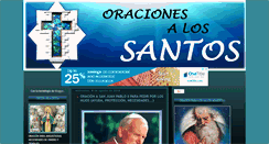 Desktop Screenshot of oracionesalossantos.com